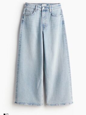 H&M HIGH RISE WIDE-CUT JEANS